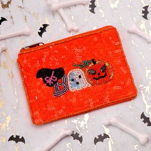 Pochette perlée Cowboy de haute qualité jaune Orange noir Mini porte-monnaie avec fermeture à glissière accessoire de mode occidental fabriqué à la main - Product Image 6