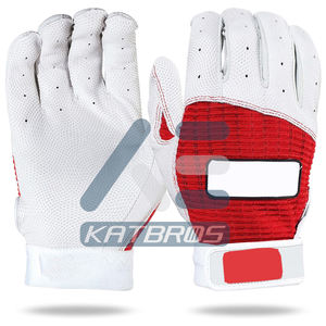 <b>Top</b> Rated Cabretta Leather Baseball Batting Gloves for Strong Grip Low Price Fast <b>Swing</b> Support and Training Use - Product Image 1