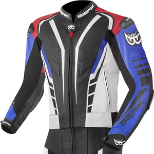 Traje de moto de cuero de carreras para hombre, mono de carreras de cuero, nivel CE 2, 1 pieza, Ace Cowhide/Kangaroo MotoCp - Product Image 1