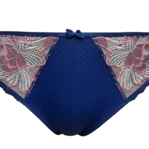 Ensemble soutien-gorge et culotte style romantique à coupe haute, demi-bonnet push-up, avec dentelle en polyamide et élasthanne, et soutien-gorge à armatures en polyester et élasthanne - Product Image 3