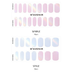 HOLOGRAMME BERRY MIX InstaWrap-No-Lamp Gel Nail Stickers, Peel & Stick, Instant Salon Look (32PCS) - Product Image 3