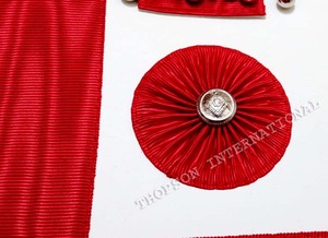 Tablier de maître maçon de rite écossais Regalia maçonnique fait à la main avec patch brodé en cuir et tissu pour une utilisation franc-maçon - Product Image 5