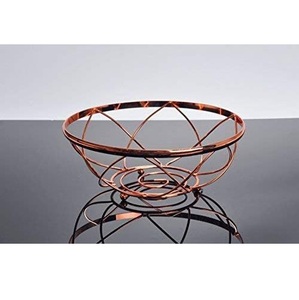 Paniers de rangement exclusifs pour organisateurs de fruits en métal en fil métallique Forme de bol de rangement de cuisine Solution de stockage des aliments à taux inférieur - Product Image 3