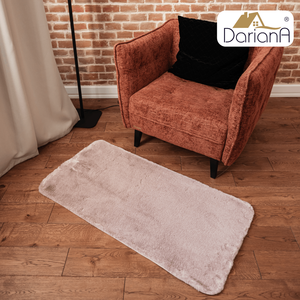 พรมขนสัตว์เทียมสีชมพูทวีด เนื้อนุ่ม กันลื่น ขนาด 75x150 ซม. - Product Image 3