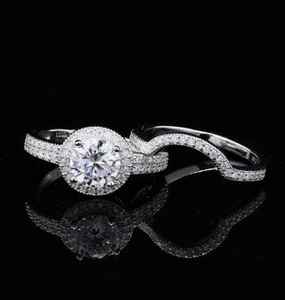 Anillo de compromiso de Plata de Ley 925 superventas, moissanita de 1,45 CT, Diamante de 3,96 CT, hermoso certificado CMA Natural, regalo de boda - Product Image 1