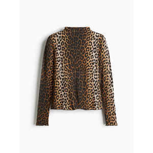 T-shirt à manches longues pour femme, coupe décontractée, en coton biologique, pulls en tricot à col roulé personnalisés pour homme, t-shirt à col rond, mode streetwear - Product Image 1