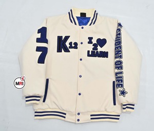 Wholesale Custom Logo Premium Quality Chenille Embroidery Winter <b>Fleece</b> Bomber Letterman Baseball Varsity <b>Jacket</b> Breathable Men - Product Image 5