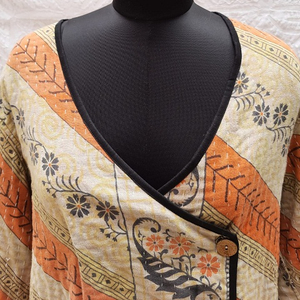 เสื้อแจ็คเก็ตคันธาวินเทจขายส่ง พร้อมลายปักและกระดุมหน้า กระเป๋าเสื้อโค้ทยาว สไตล์ลำลองสำหรับงานปาร์ตี้ เสื้อผ้าผู้หญิง - Product Image 5