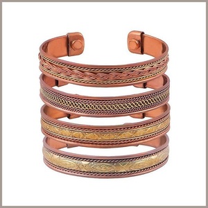 8mm Pure Copper Magnetic Magnet Health <b>Bracelet</b> Bangle Open Rose Gold <b>Bracelets</b> Size <b>Adjustable</b> - Product Image 4