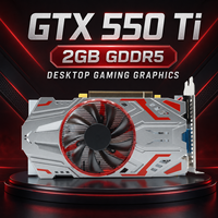Nouvelle carte graphique de jeu pour ordinateur de bureau GTX 550 Ti 4 Go GDDR5 128 bits PCI Express 2.0 X16 DirectX 11 avec un seul ventilateur