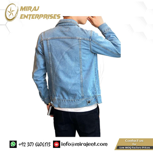 แจ็กเก็ตยีนส์ทรงสลิมฟิตสำหรับผู้ชายเสื้อโค้ทททททรถบรรทุกวินเทจ Y2K แจ็คเก็ตหนาให้ความอบอุ่นสำหรับฤดูหนาวดีไซน์ตามสั่ง - Product Image 4