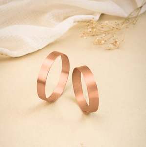 Elevate Your <b>Jewelry</b> Collection with Handmade Copper Bangle Modern Classics Embodying Artistic Craftsmanship for Anniversaries - Product Image 1