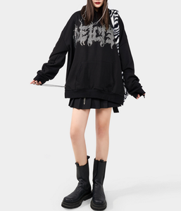 Sudadera con capucha unisex personalizada con diamantes de imitación 100% algodón para hombre Sudadera con capucha con cremallera de peso pesado 100% algodón personalizado Sudadera con capucha con diamantes de imitación - Product Image 6