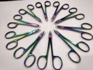 Professional Nipper Scissor Private Label Stainless Steel Nail Cuticle Nipper With Rainbow Coated Customized Manicure Nail <b>Tool</b> - Product Image 2