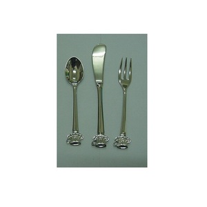 Juegos de cubiertos con diseño de tazas de té con esmalte de espejo y Chapado en plata para cocina y mesa a un precio económico - Product Image 1