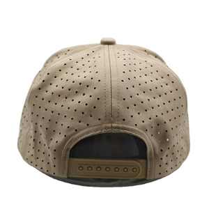 Logotipo de parche de goma personalizado Gorra de béisbol de poliéster de nailon Sombrero de camionero con corte láser Logotipo de lote bordado - Product Image 1