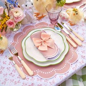 Napperon en lin brodé en tissu doux avec coutures durables pour la décoration quotidienne des repas dans les petites cuisines familiales - Product Image 5