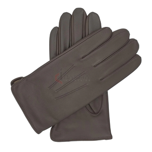 Gants d'hiver en cuir véritable, chauds et imperméables, avec écran tactile, pour la conduite de motos, le cyclisme et l'extérieur, gants noirs à la mode, vente en gros - Product Image 2