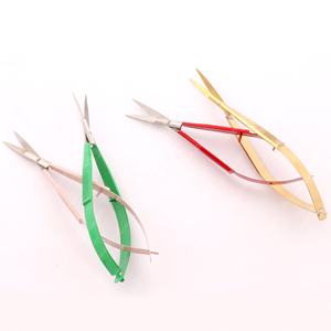 Ciseaux de manucure en acier inoxydable extra pointus avec logo personnalisé Pince à cils et sourcils à ressort - Product Image 3