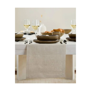 Camino de mesa a rayas de satén de algodón asequible para uso diario, certificado OEKO TEX, hecho en La India, elegante, moderno, comedor, decoración de boda - Product Image 3