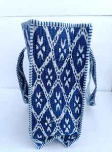 Bolso de mano de algodón acolchado hecho a mano, bolso de viaje de compras con estampado grande, bolso de hombro para mujer, bolso de compras, bolso grande de algodón de viaje - Product Image 2