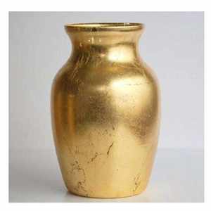 Vase à fleurs en fer doré avec motif gravé style côtier, centre de table écologique pour mariage, maison, bureau, décoration florale - Product Image 5