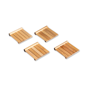Posavasos de bambú elegantes Juego de 4 productos ecológicos Hecho en Vietnam Decoración de mesa al por mayor - Product Image 2