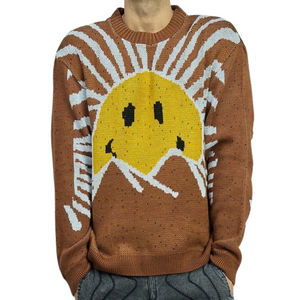 Sudaderas con logotipo de mezcla de algodón transpirable con diseño tejido personalizado al por mayor para hombre, Jersey ligero, diseño moderno - Product Image 1