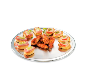 Plateau de service de nourriture en acier inoxydable au design unique plateaux personnalisés pour hôtel couleur argent Design moderne accessoires pour la maison - Product Image 5