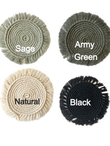 พรม macrame แฮนด์เมดทรงกลมหลากสีผลิตในเวียดนาม - Product Image 4