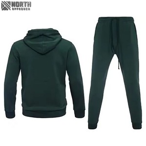 Ropa de calle de dos piezas con estampado liso informal para hombre, chándal, pantalones de Jogger holgados, conjuntos con características de talla grande, chándal deportivo de invierno - Product Image 6