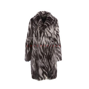 Abrigo largo de piel sintética para mujer al por mayor personalizado con doble sombra abrigo de piel natural y chaqueta para mujer - Product Image 1