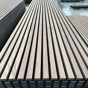 Acoustic Wooden <b>Wall</b> <b>Panels</b> Soundproof Wood Slat Acoustic <b>Wall</b> <b>Panels</b> Acoustic <b>Panels</b> Akupanel with LED Light Strip - Product Image 4