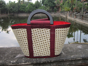Vietnam Crochet <b>Knitted</b> Handbag Simple Pattern For Women 2 handbags for women luxury From Vietnam Manufacturer - Product Image 3