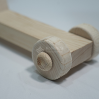 Marchette à pousser et à tirer en bois durable pour les tout-petits Jouets à cycle et à traction robustes