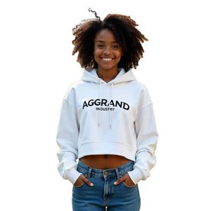 Sudaderas con capucha de mujer de lana de algodón grueso personalizadas, sudaderas con capucha de logotipo personalizado transpirable ecológica de alta calidad con estampado de invierno - Product Image 1