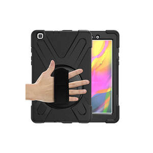 Étui en silicone Netzy Defender pour tablette Galaxy Tab a 8.0 (2019) T290 Noir - Protection PC/TPU/Plastique - Product Image 1