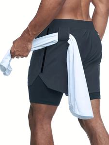 Pantalones Cortos Deportivos para Hombre con Malla Transpirable, Diseñados para Correr, Trotar, Gimnasio y Entrenamiento - Product Image 3