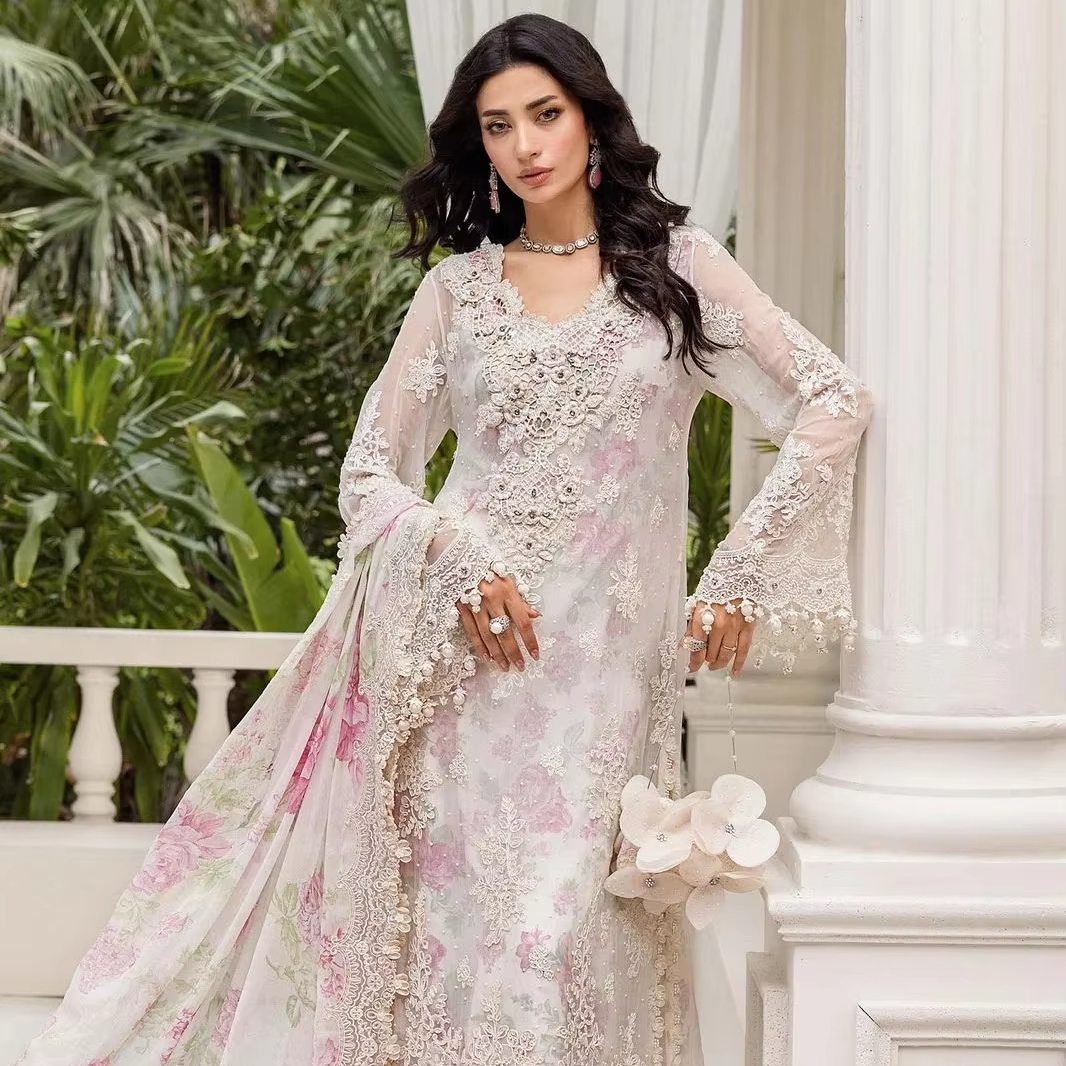 chinese dress ladies Floral Patch Work A-Line Salwar Kameez main image 0