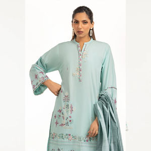 Salwar Kameez เสื้อผ้าสำหรับผู้หญิงที่มีน้ำหนักเบาปักลายทางการ - Product Image 6