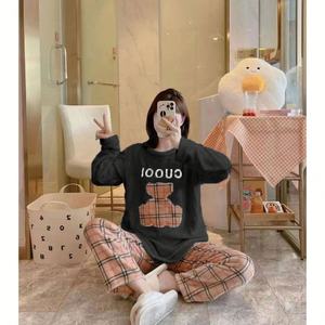 Set Pigiama Termico in Flanella da Donna - Morbido e Caldo Completo Due Pezzi, Grazioso Abbigliamento da Notte a Quadri, Indumenti Invernali per Casa - Product Image 4