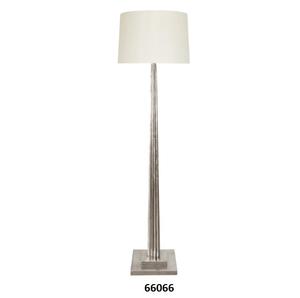 Lámpara de pie de latón con sombra - Product Image 5