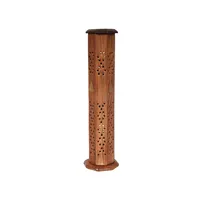 Diffuseur d'arômes en bois de manguier pur, fait main, sans alcool, sans plomb, longue durée, en forme de boîte, pour la maison, avec bâtonnets diffuseurs