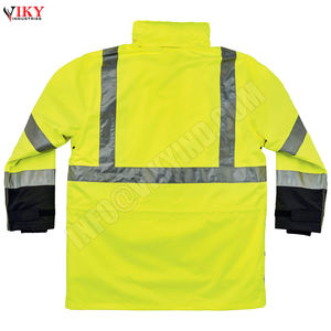VIKY INDUSTRIES – veste de sécurité étanche et réfléchissante, OEM 100% Polyester, de bonne qualité, vente en gros - Product Image 6
