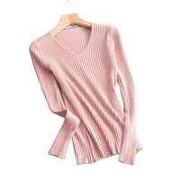 Logo personnalisé décontracté laine cachemire et soie court solide couleur tricot pull standard femmes produit pull pour femmes fabriqué en inde