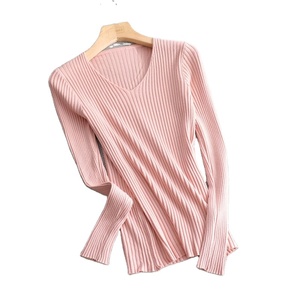 Custom logo Casual Wool Cashmere and Silk <b>Short</b> Solid Color Knit Standard Sweater <b>Women</b> Product Sweater for <b>Womens</b> Made in India - Product Image 3