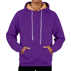 Wholesale New Fashion Winter Men's Regular Fit Fleece Hoodies Plain Dyed Breathable Cotton <b>Blended</b> Customized Logo Hoodies - Product Image 3