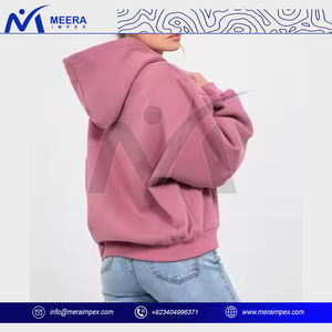 Sudadera CON CAPUCHA DE MODA versátil para mujer, estilo moderno con cremallera, mezcla de algodón Premium, ajuste relajado, perfecto para usar en capas o solo - Product Image 4