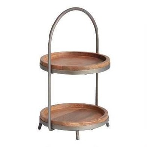 Wooden round <b>cake</b> <b>stand</b> - Product Image 5