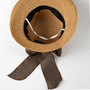Chapeaux Fedora en paille de raphia imprimés pour la protection solaire des vacances, décontractés pour le voyage et le cyclisme, promotion économique, logo personnalisé - Product Image 4
